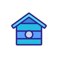 bird house Icon vector. Isolated contour symbol illustration vector