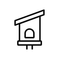 bird house Icon vector. Isolated contour symbol illustration vector