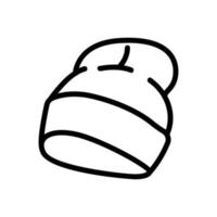 ilustración de contorno de vector de icono de sombrero de calcetín