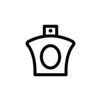 perfume icon vector. Isolated contour symbol illustration vector