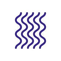 Hair icon vector. Isolated contour symbol illustration vector