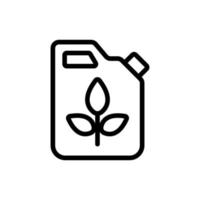 vector de icono de biocombustible. ilustración de símbolo de contorno aislado