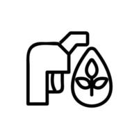 biofuel Icon vector. Isolated contour symbol illustration vector
