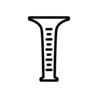 bartender measuring cup icon vector outline illustration