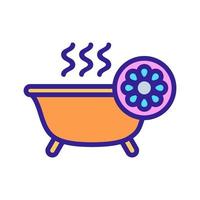 Bath icon vector. Isolated contour symbol illustration vector