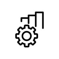 Automation icon vector. Isolated contour symbol illustration vector