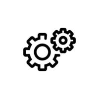 Automation icon vector. Isolated contour symbol illustration vector