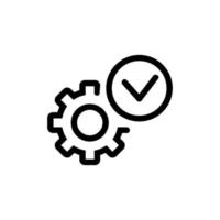 Automation icon vector. Isolated contour symbol illustration vector