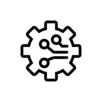 Automation icon vector. Isolated contour symbol illustration vector