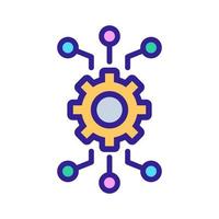 Automation icon vector. Isolated contour symbol illustration vector