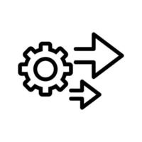 Automation icon vector. Isolated contour symbol illustration vector