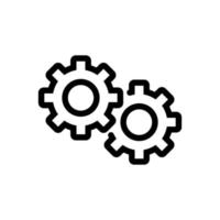 Automation icon vector. Isolated contour symbol illustration vector