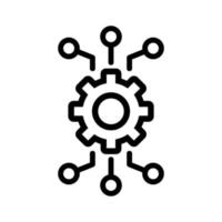 Automation icon vector. Isolated contour symbol illustration vector