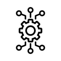 Automation icon vector. Isolated contour symbol illustration vector