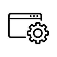 Automation icon vector. Isolated contour symbol illustration vector