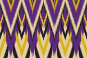 Ikat ethnic seamless pattern. Traditional tribal style. Aztec handcraft. Design for background,illustration,texture,fabric,batik,clothing,wrapping,wallpaper,carpet,embroidery