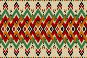 Oriental ikat native style. Geometric ethnic pattern traditional. Design for background,illustration,texture,fabric,batik,clothing,wrapping,wallpaper,carpet,embroidery vector