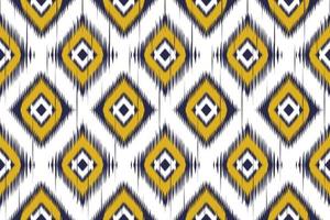 Ikat ethnic seamless pattern. Geometric tribal striped traditional. Design for background,carpet,wallpaper,clothing,wrapping,batik,fabric,Vector illustration.embroidery style. vector