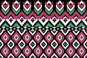 estilo nativo ikat. patrón étnico geométrico tradicional. rayas tribales orientales. diseño para fondo, ilustración, tela, batik, ropa, envoltura, papel tapiz, alfombra, bordado vector