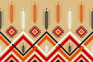 Geometric ethnic seamless pattern traditional. Design for background, carpet,wallpaper,clothing,wrapping,batik,fabric,Vector,illustration,embroidery. vector