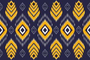Ikat ethnic aztec seamless pattern. Design for background,carpet,wallpaper,clothing,wrapping,Batik,fabric,Vector illustration.embroidery style. vector