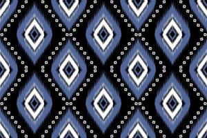 Ikat native style. Geometric ethnic seamless pattern traditional. Design for background,illustration,texture,fabric,batik,clothing,wrapping,wallpaper,carpet,embroidery vector