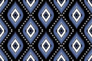 Ikat native style. Geometric ethnic seamless pattern traditional. Design for background,illustration,texture,fabric,batik,clothing,wrapping,wallpaper,carpet,embroidery vector