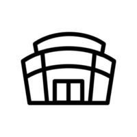 Stadium icon vector. Isolated contour symbol illustration vector