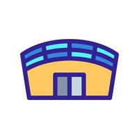 Stadium icon vector. Isolated contour symbol illustration vector