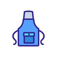 kitchen apron in main point icon vector outline illustration