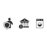 AML Concept. Anti Money Laundering icons set . AML Concept. Anti Money Laundering pack symbol vector elements for infographic web