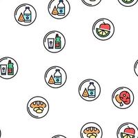 Supermarket Store Vector Seamless Pattern