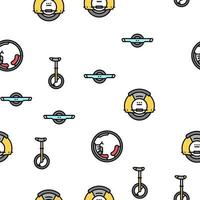 Personal Transport Vector Seamless Pattern