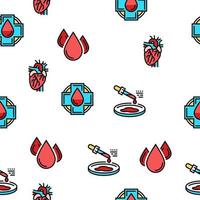 Blood Pressure Measuring Gadget Vector Seamless Pattern