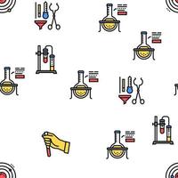 Chemistry Laboratory Vector Seamless Pattern