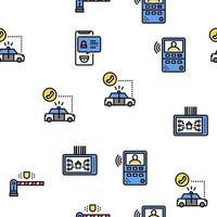 Home Security Device Vector Seamless Pattern