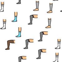 Socks Fabric Accessory Vector Seamless Pattern