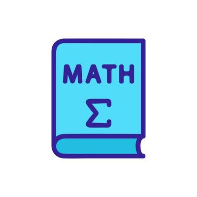 book math icon vector outline illustration