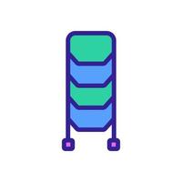 standing staircase icon vector outline illustration