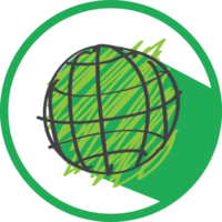 Globe earth icon sign symbol design png