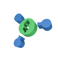 icône de finances 3d png