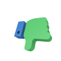 icono de gesto de mano 3d png