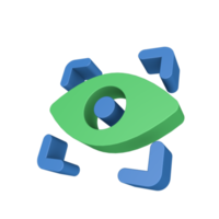 3D Cyber Security Icon png