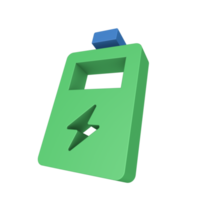 icono de ecología de energía 3d png