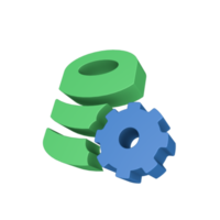 icono de procesamiento de datos 3d png