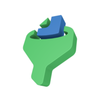 3D Data Processing Icon png