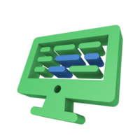 3D Data Processing Icon png