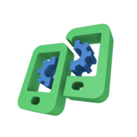 icono de procesamiento de datos 3d png