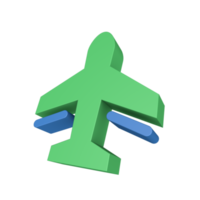 3D-pictogram voor reizen en toerisme png