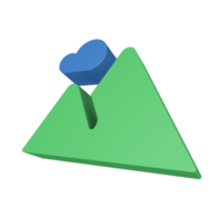 3D-pictogram voor reizen en toerisme png